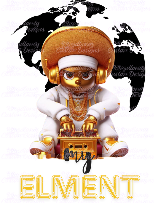 “My Element” – Urban Royal Art Print by Kingdomly Kustoms™ Confidence is the crown.