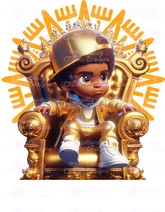 “Young King” – Throne Art Print by Kingdomly Kustoms™ Born to reign.