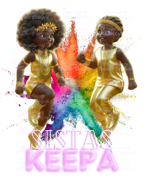 “Sistas Keepa” – Afro Joy Art Print by Kingdomly Kustoms™
