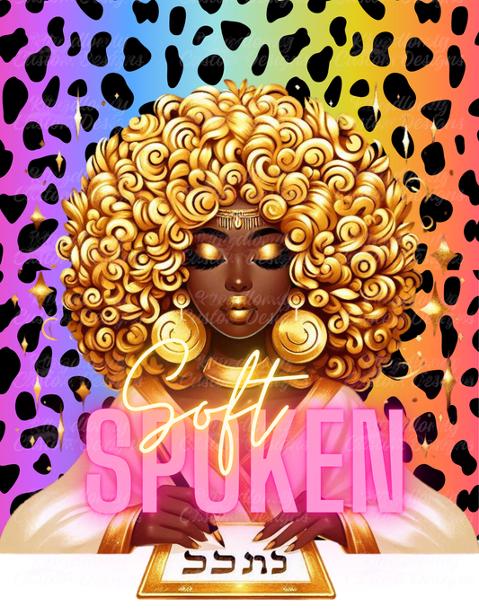 Soft Spoken — Golden Grace Digital Art Print (Instant Download)